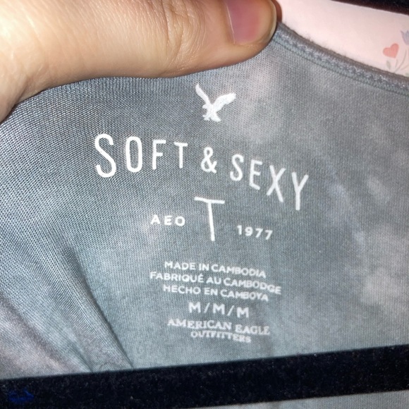 Boho and soft American Eagle top! Size medium - Picture 4 of 5